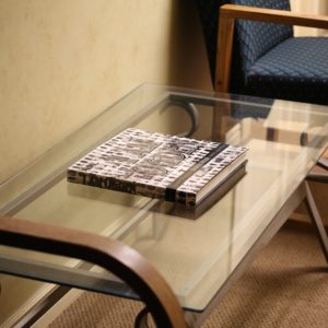 glass table
